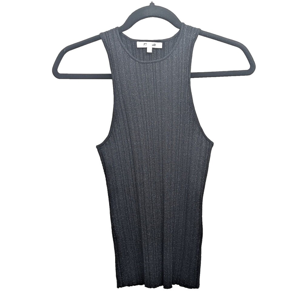 Madewell N0048 Signature Shimmer Knit Cutaway Sweater Tank Slim Fitting Sz Small